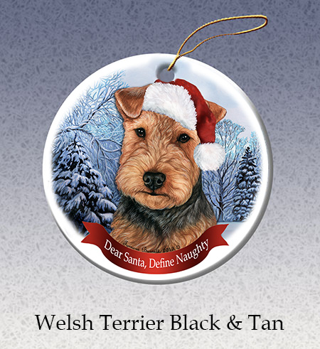 Welsh Terrier - Howliday Ornament image sized 450 x 491