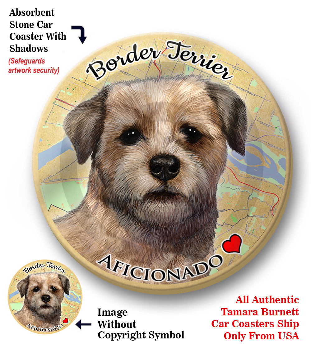 An image of product 8214 Border Terrier - Coaster Buddy