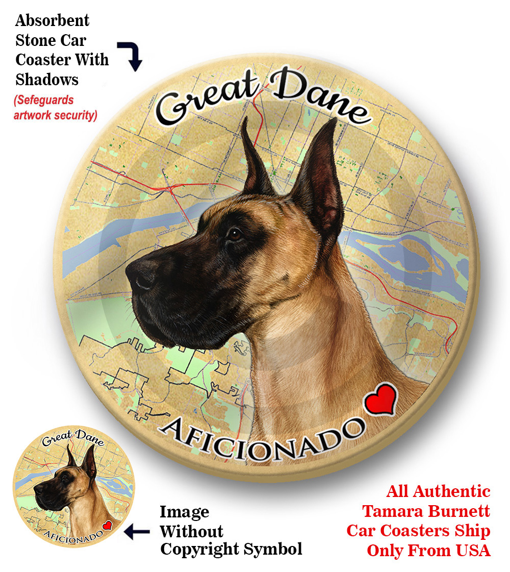 An image of product 8266 Great Dane (Crop Fawn) - Coaster Buddy