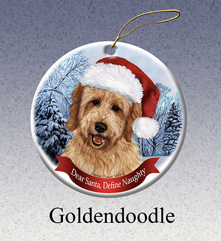 Goldendoodle - Howliday Ornament image sized 450 x 491
