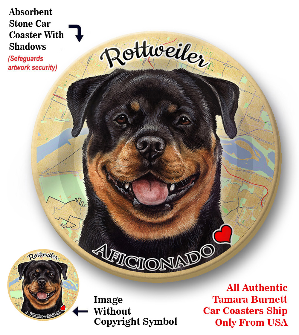 An image of product 8307 Rottweiler - Coaster Buddy