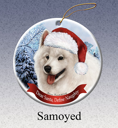 Samoyed - Howliday Ornament image sized 450 x 491