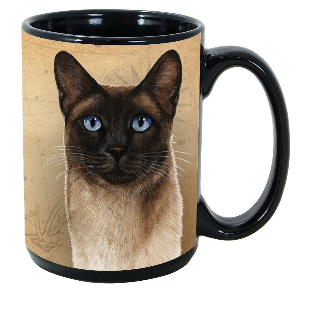 Siamese (Seal Point) Cat - My Faithful Friends Mug 15 oz Image