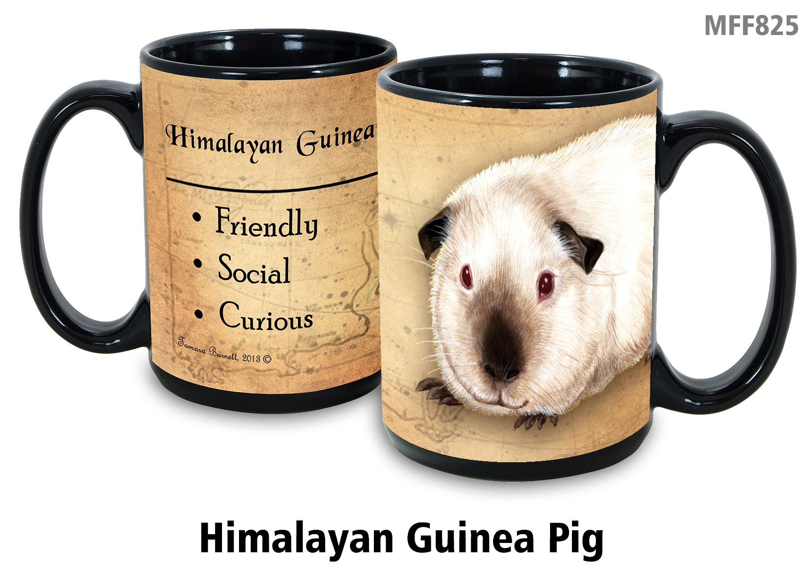 An image of product 8804 Guinea Pig (Himalayan) - My Faithful Friends Mug 15 oz