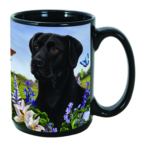 Labrador Retriever American Black - Garden Party Fun Mug 15 oz Image