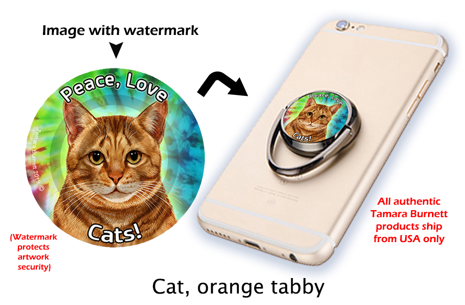 Orange Tabby Cat - Phone Stand Image