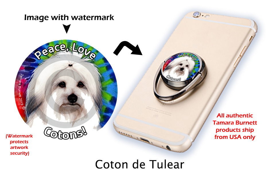 Coton de Tulear - Phone Stand image sized 931 x 611