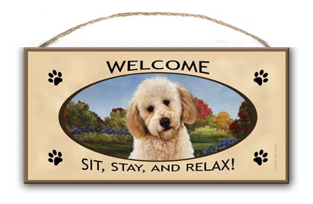 Labradoodle - Welcome Sign image sized 450 x 294