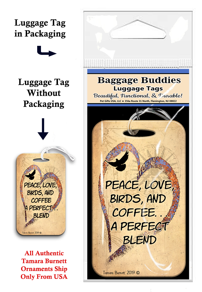 Peace Love Birds Coffee - Baggage Buddy Image
